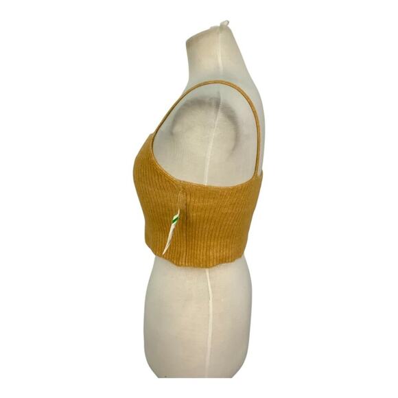 Billabong Crop Knit Cami Tan Size Large NWOT - Picture 5 of 9